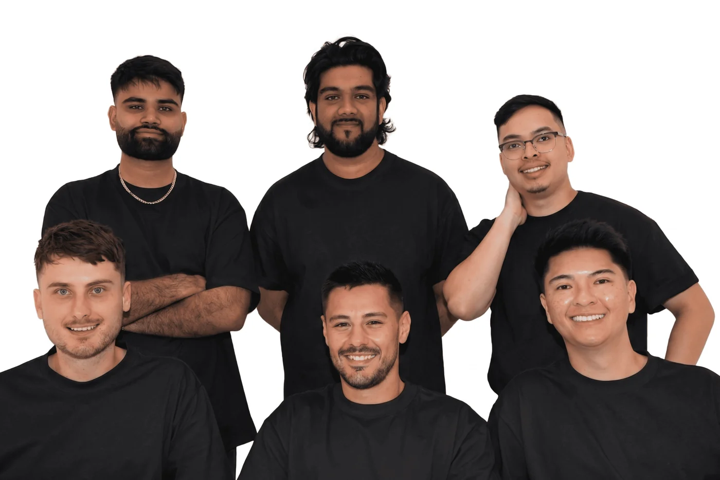 Jeremy Le with five Uppercut Digital colleagues